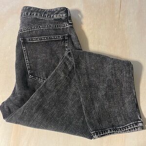 PacSun Black Acid Wash Mom Jeans